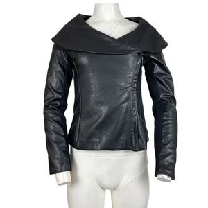 Vegan Leather Jacket Black